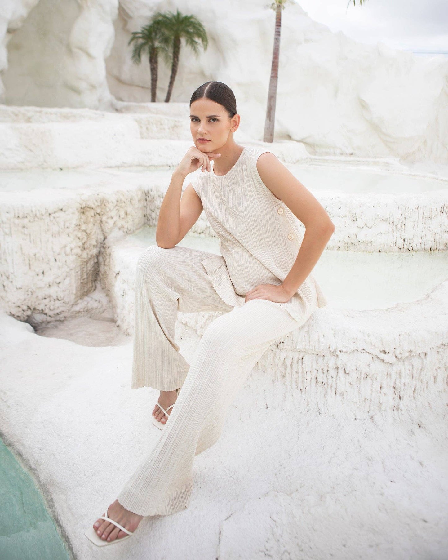 Collete Linen Knit Pants