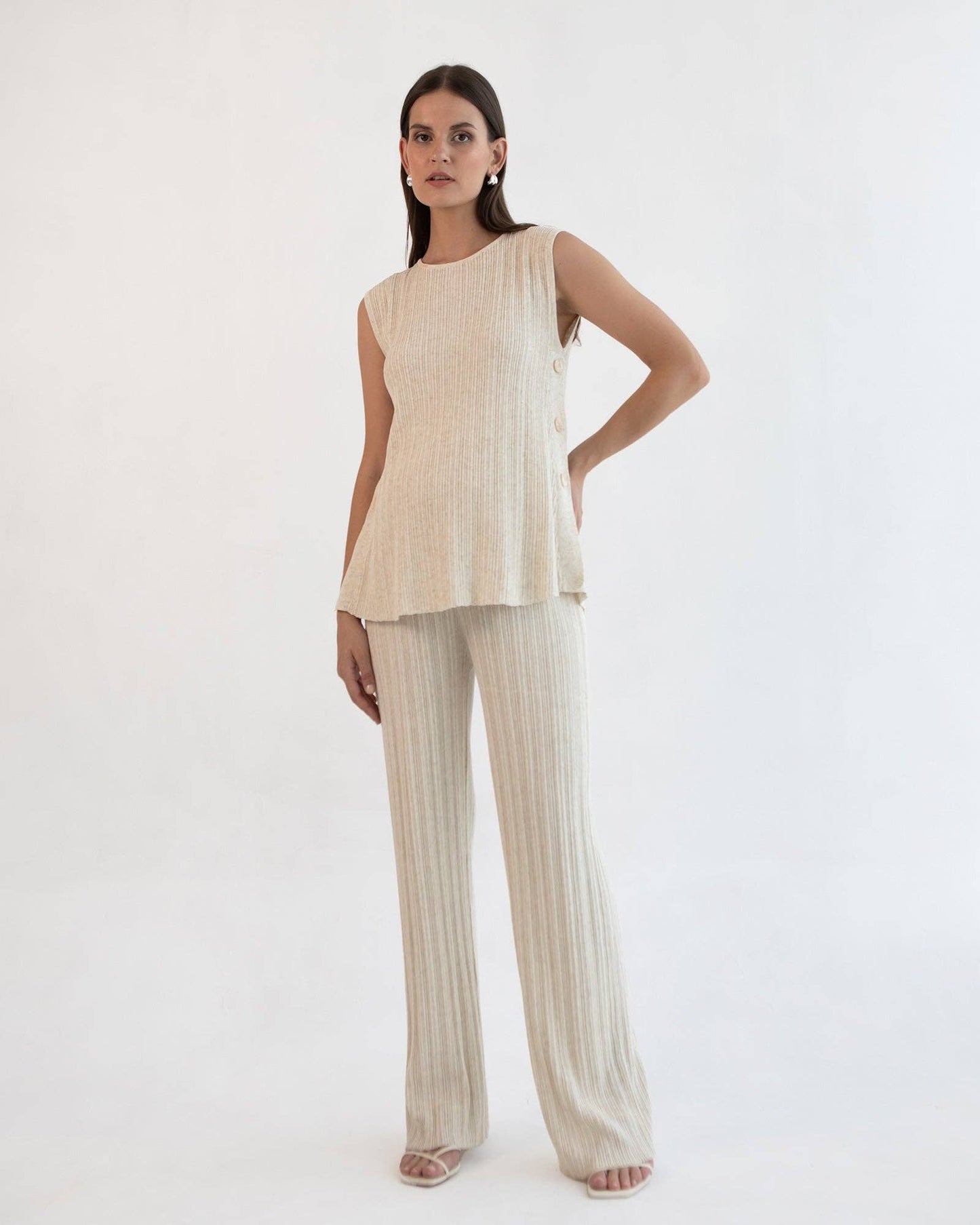 Collete Linen Knit Feeding Tank