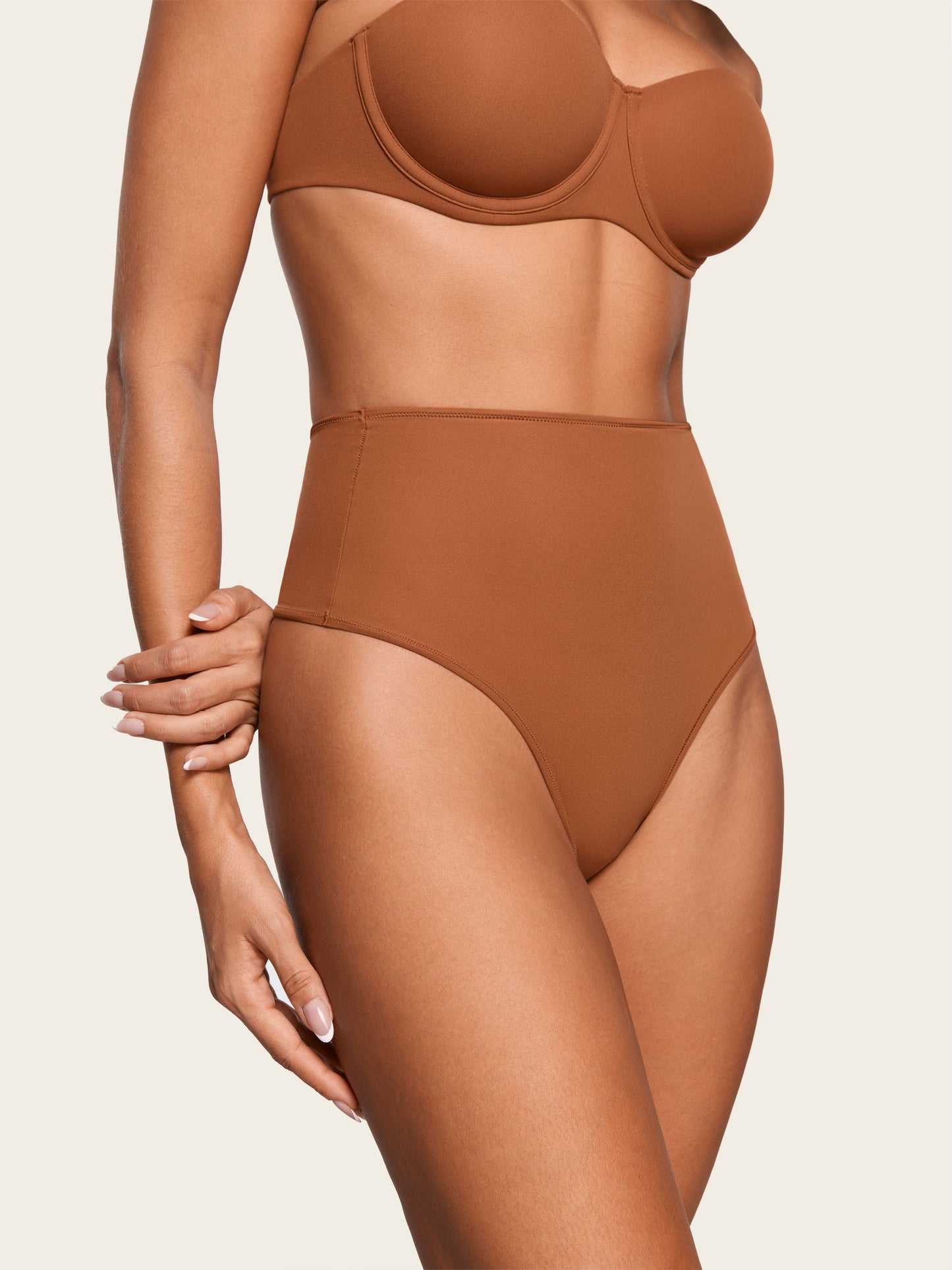 Smooth High Waisted Thong - 3 Pack