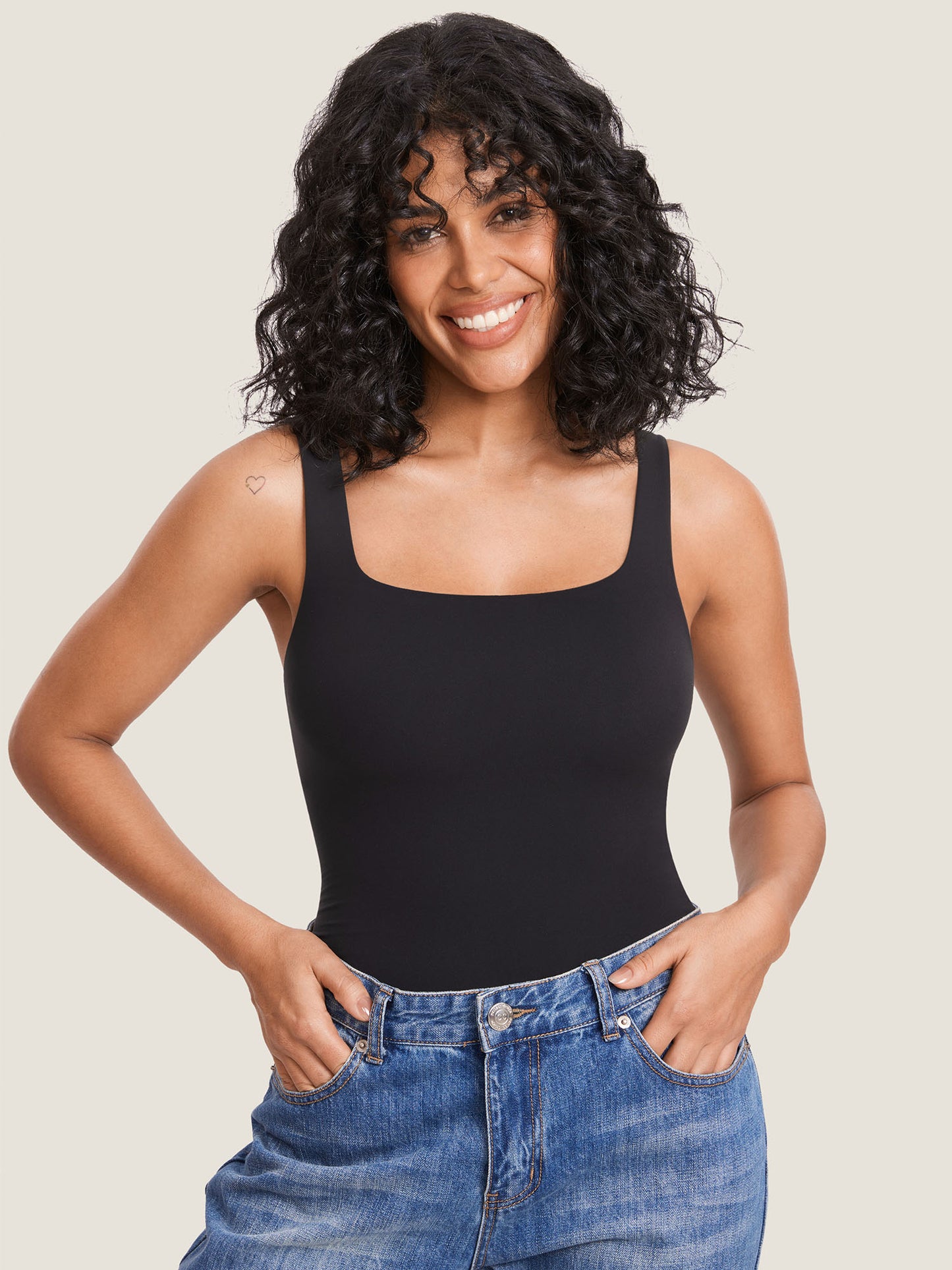 Square Neck Maternity Tank Top