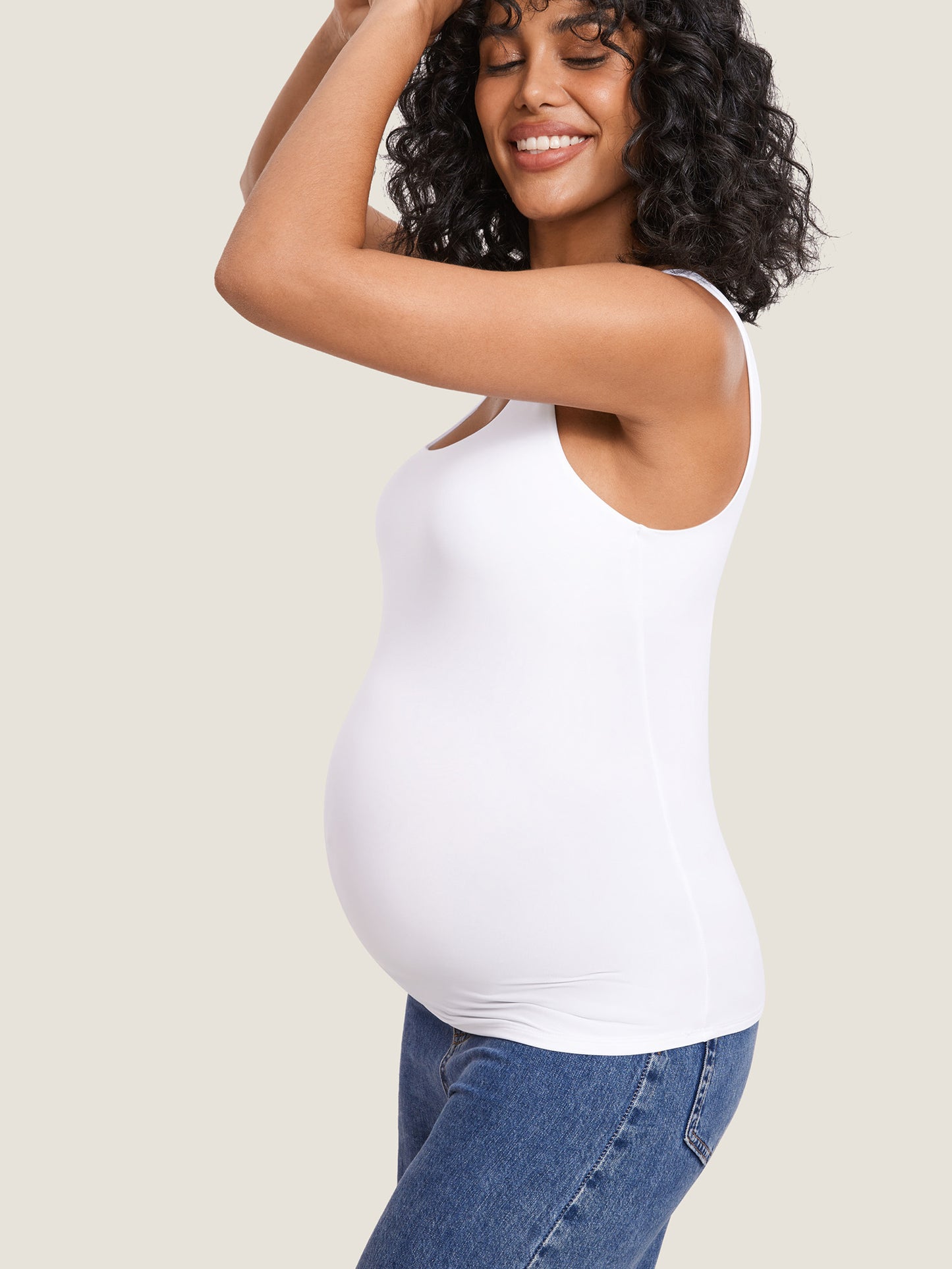Square Neck Maternity Tank Top
