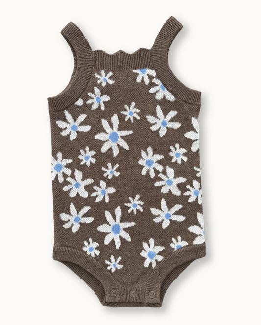 Wild Flower Singletsuit - Mud