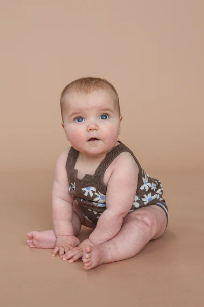 Wild Flower Singletsuit - Mud