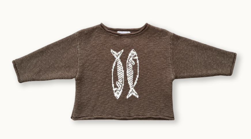 Sardine Knit Pull Over - Mud