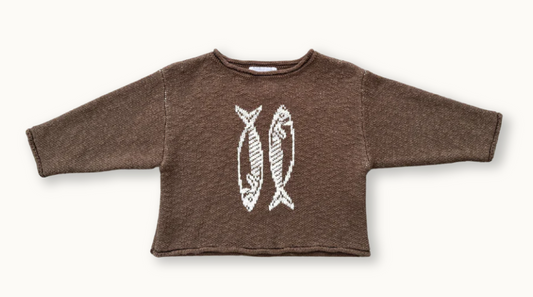 Sardine Knit Pull Over - Mud