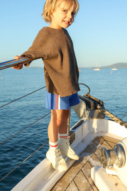 Fishing Club Rib Tee - Mud