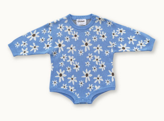 Wild Flower Romper - Sky