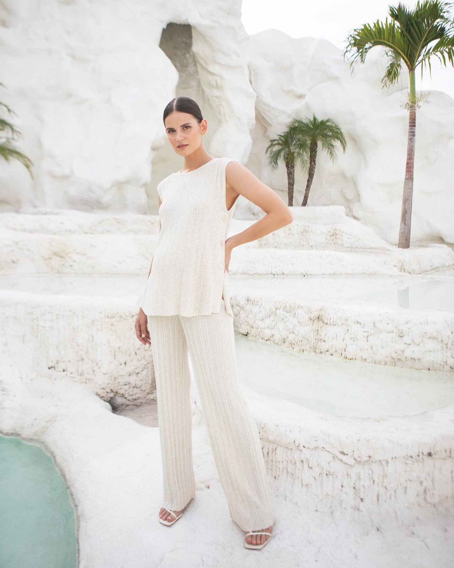 Collete Linen Knit Pants