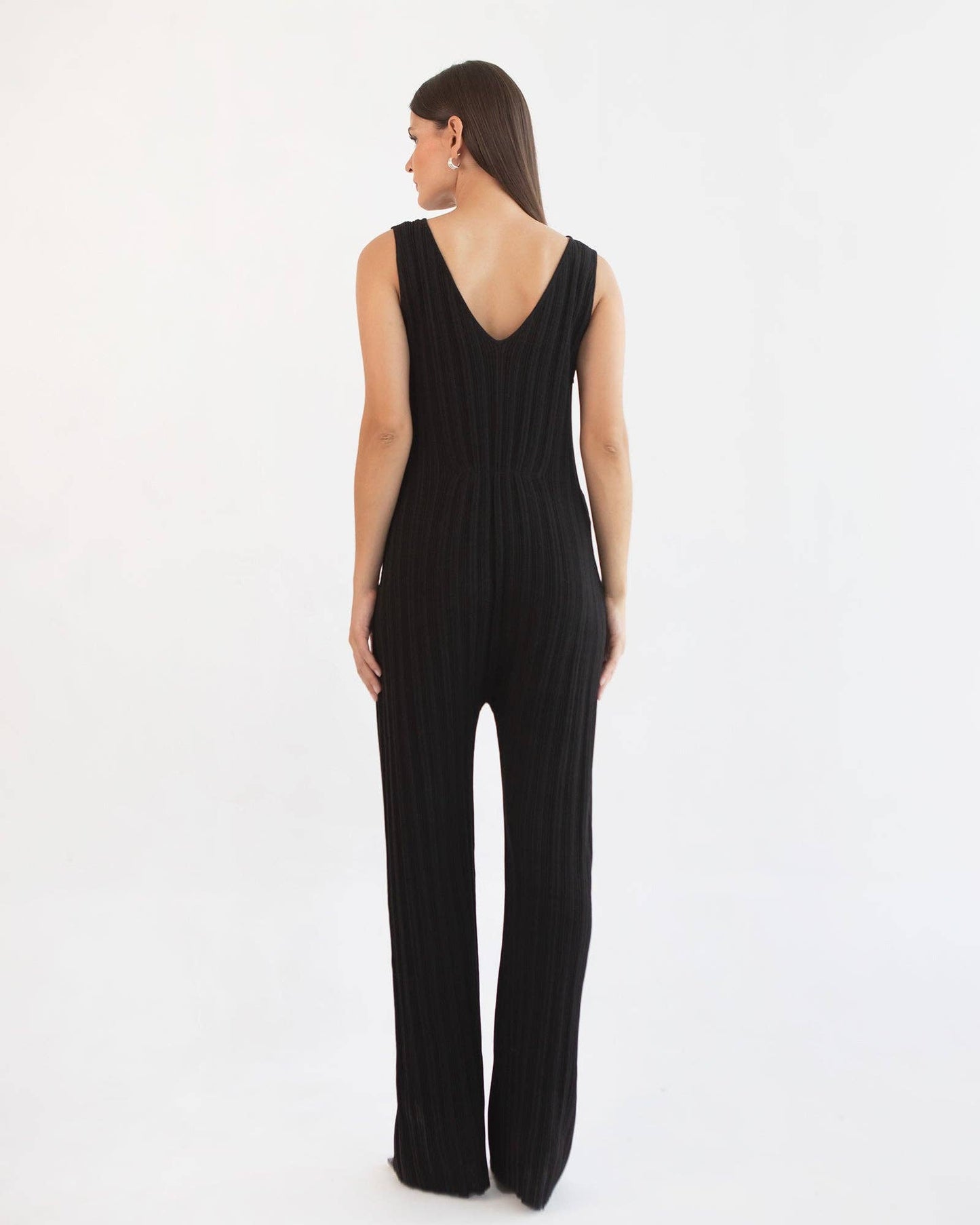 Collete Linen Knit Feeding Jumpsuit