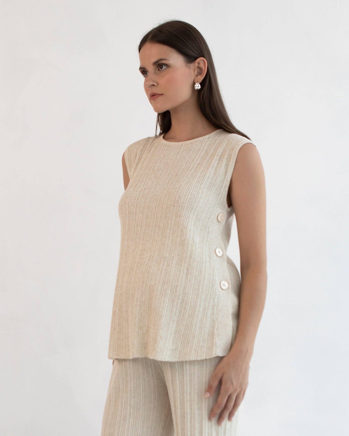 Collete Linen Knit Feeding Tank