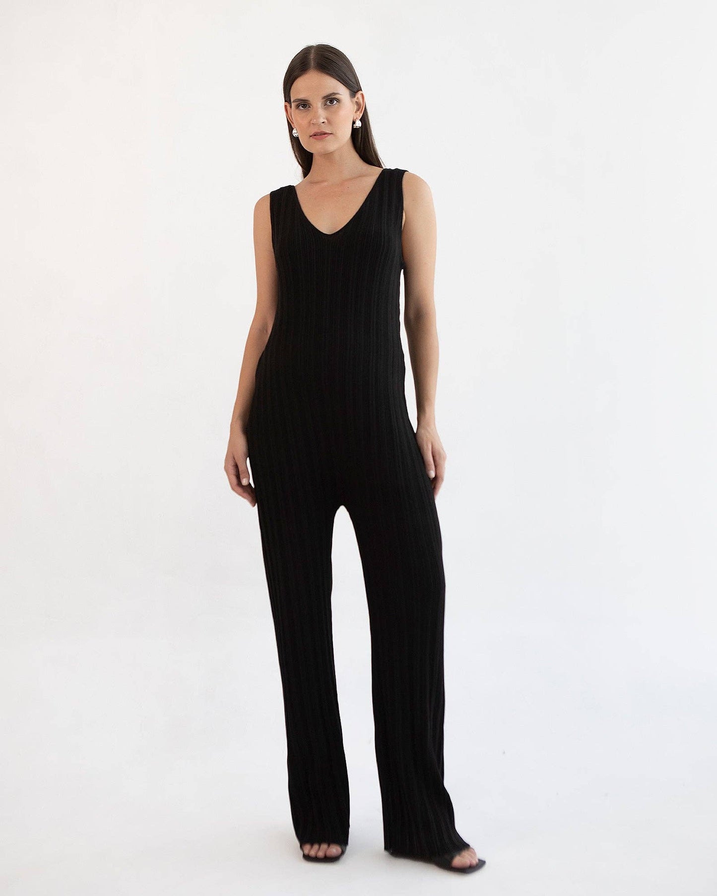 Collete Linen Knit Feeding Jumpsuit