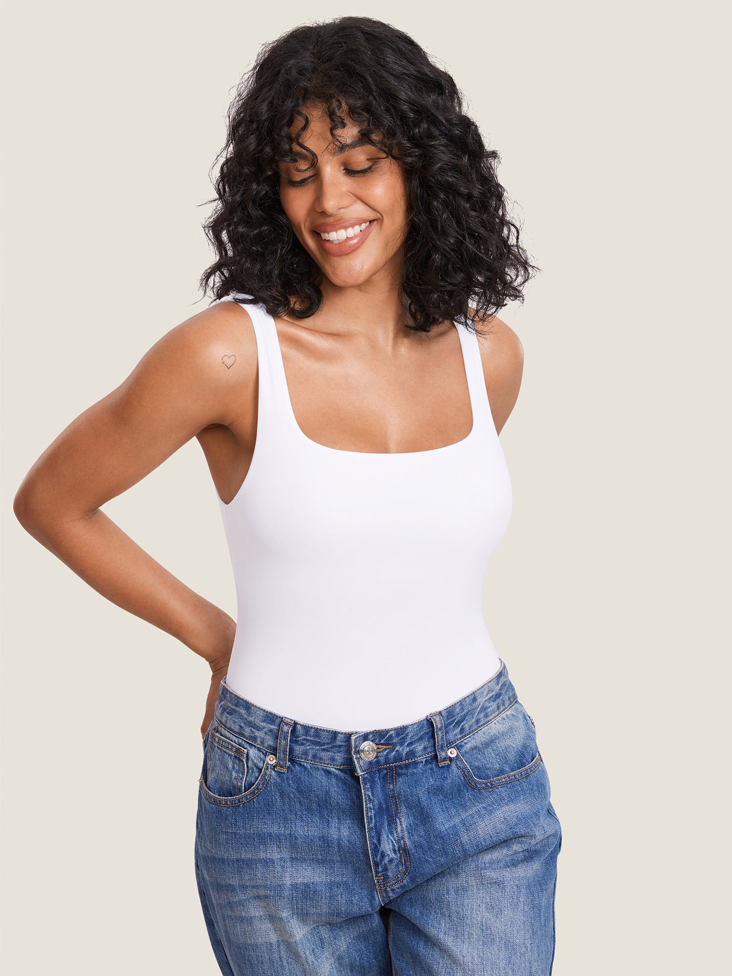 Square Neck Maternity Tank Top