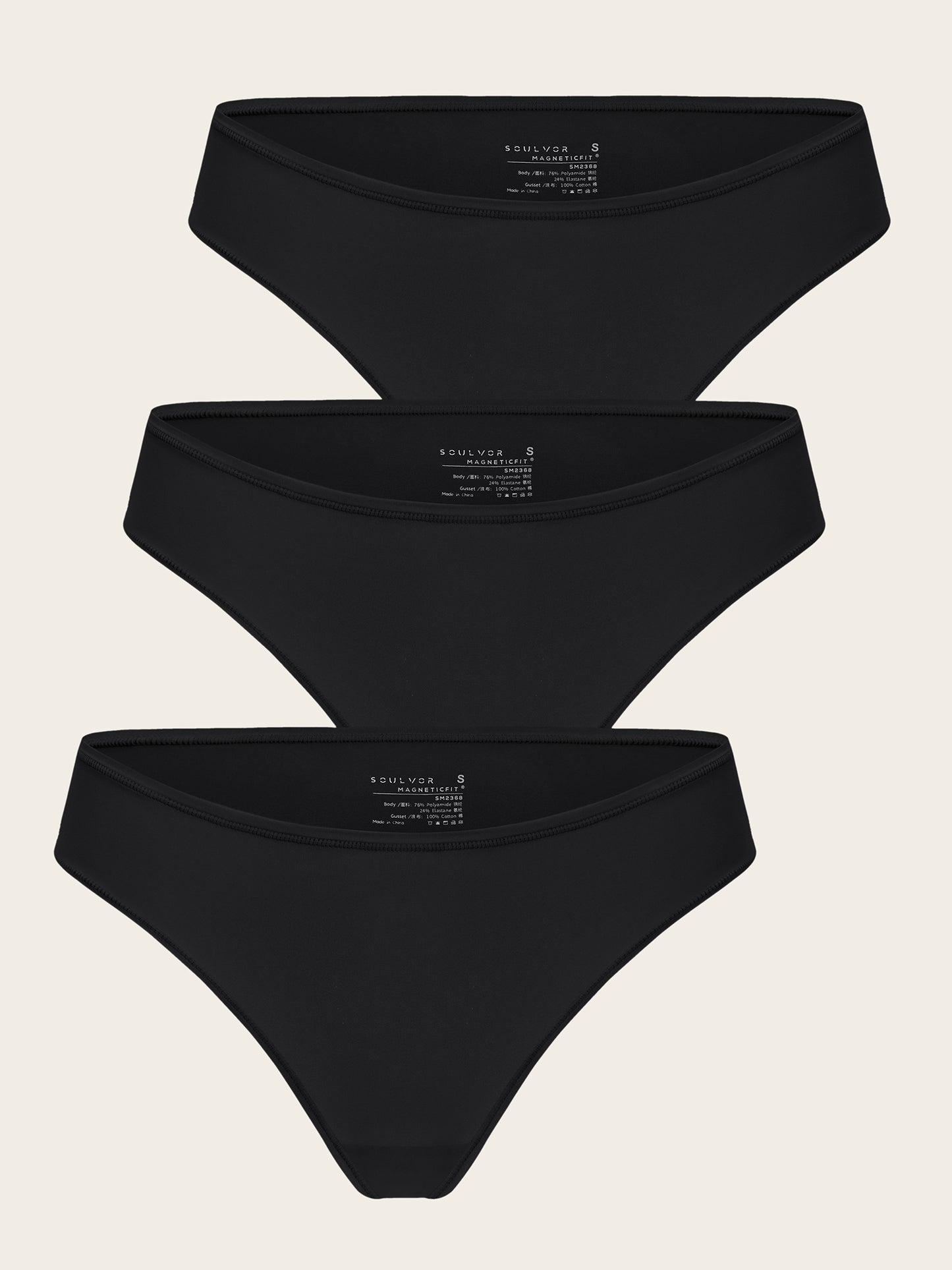High Cut Briefs - 3 Pack