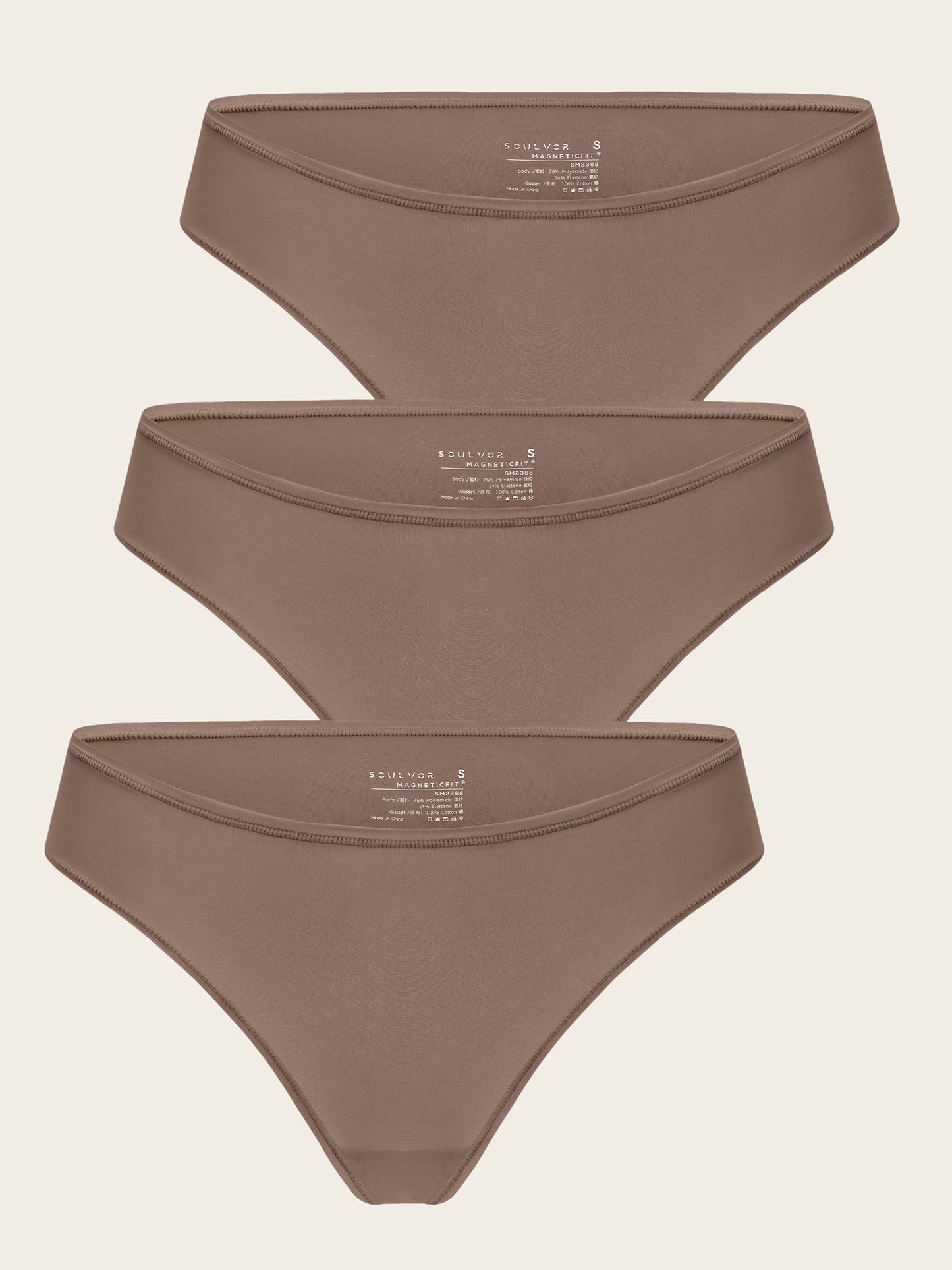 High Cut Briefs - 3 Pack